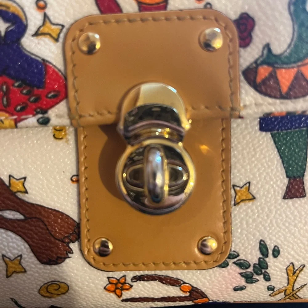 Piero Guidi "Magic Circus" White Leather Handbag - Picture 9 of 11